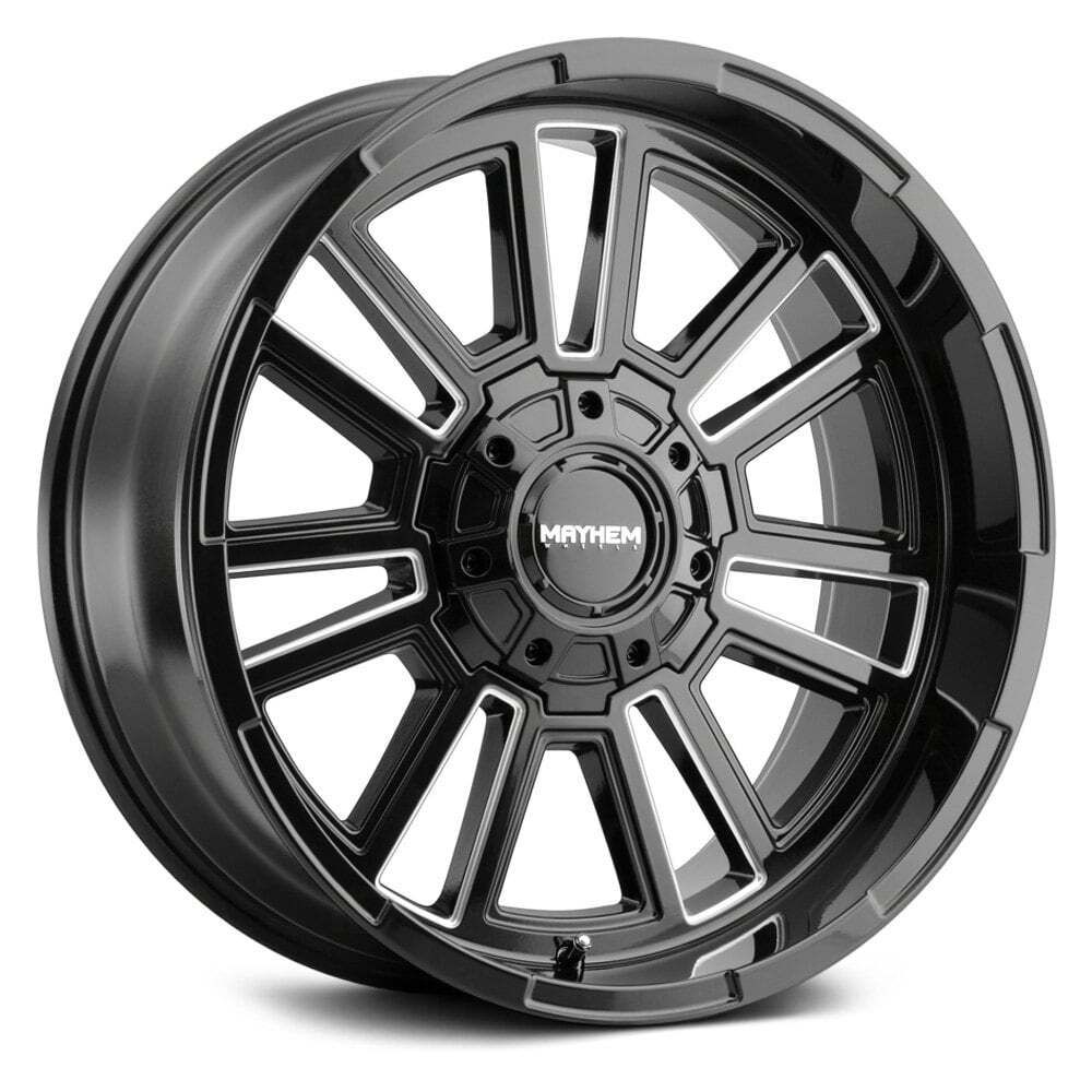 20x9 Mayhem 8115 APOLLO Black Wheel 8x165.1 Bolt Pattern 125.2mm Hub  