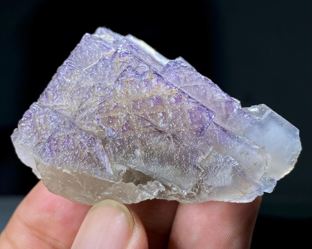Stunning Purple Fluorite Specimen with Unique Structure 5x6cm