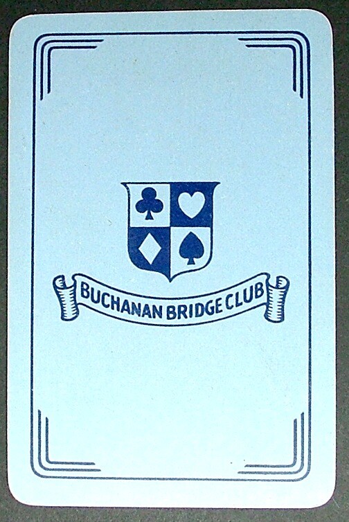 1 x Joker playing card single swap Buchanan Bridge Club Glasgow AD 287-image