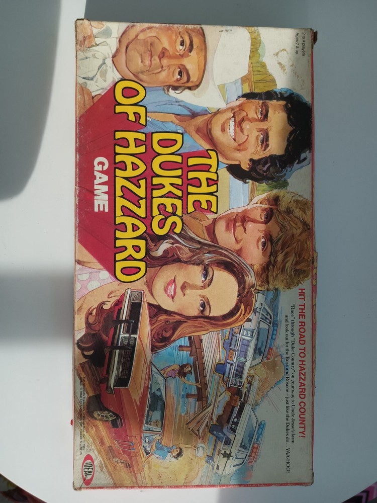 1981 Vintage THE DUKES OF HAZZARD Board Game-Nearly Complete( SEE DESCRIPTION )