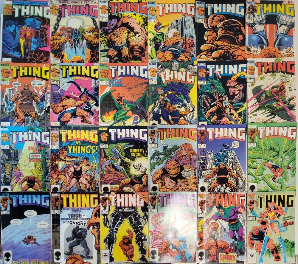 The Thing Bronze Age Lot (24) 2-36* NM-VF 1983 Joe Sinott, Vintage High Grade