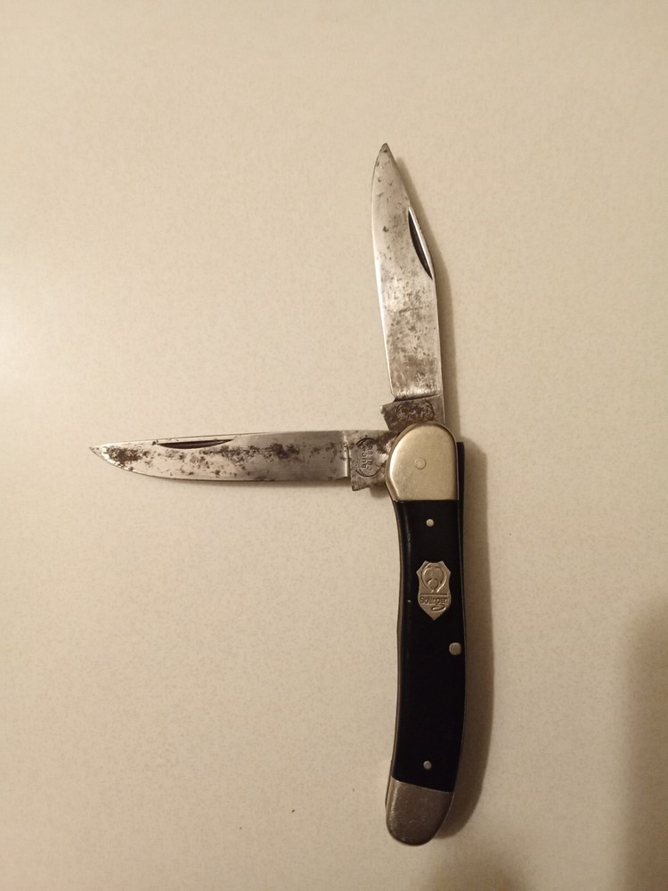 Vtg Buck Creek Solingen Germany 2 Blade Slipjoint Pocket Knife, Used.