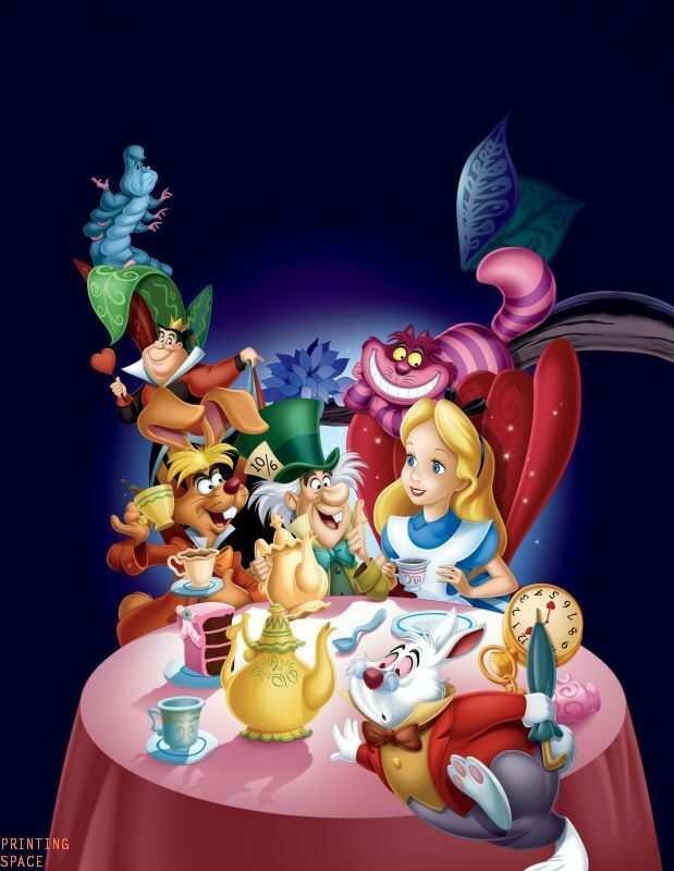 Vintage Disney Alice in Wonderland Collectors Poster 20x30