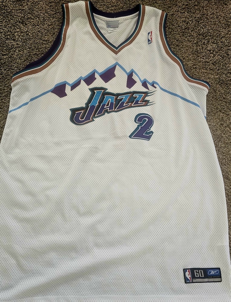 Authentic Reebok Utah Jazz Stevenson Jersey Size 60  