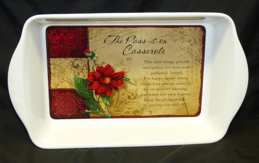 New Unused 2013 Abbey Press Pass-it-on Casserole Dish Lasagna Baker Pan-image