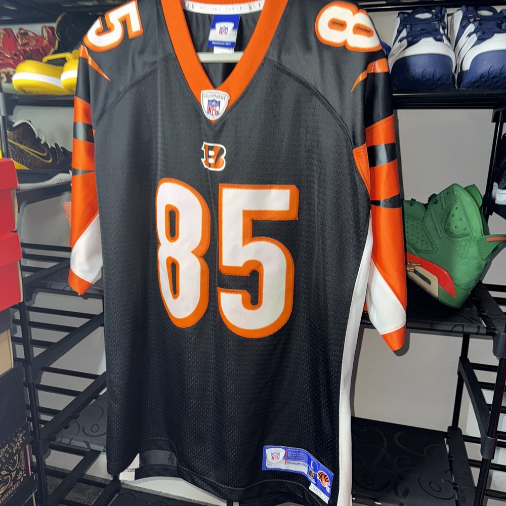 Reebok Cincinnati Bengals Chad Johnson Ochocinco #85 Sewn Mens L- Stitched