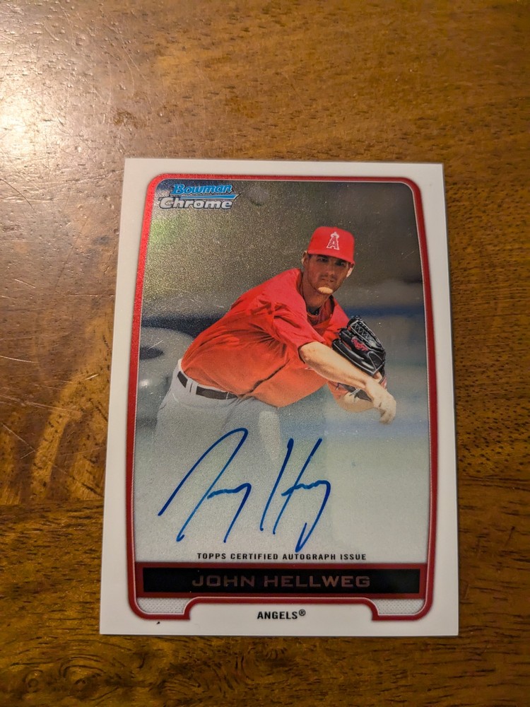 2012 Bowman Chrome #BCA-JH John Hellweg Prospects Autographs