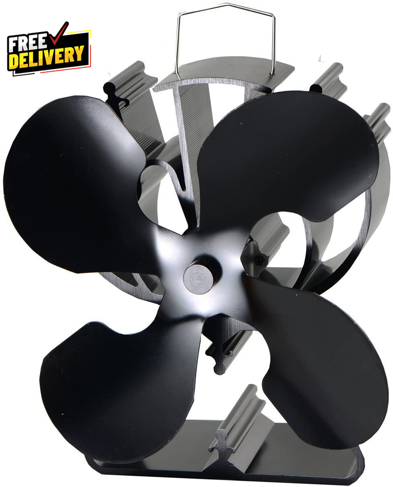 Heat Powered Wood Stove Fan Thermal Fireplace Fan for Log Burner Accessories
