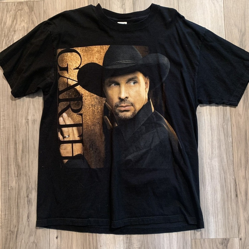 Garth Brooks Cotton Black Shirt Unisex Concert S to 5XL TR368