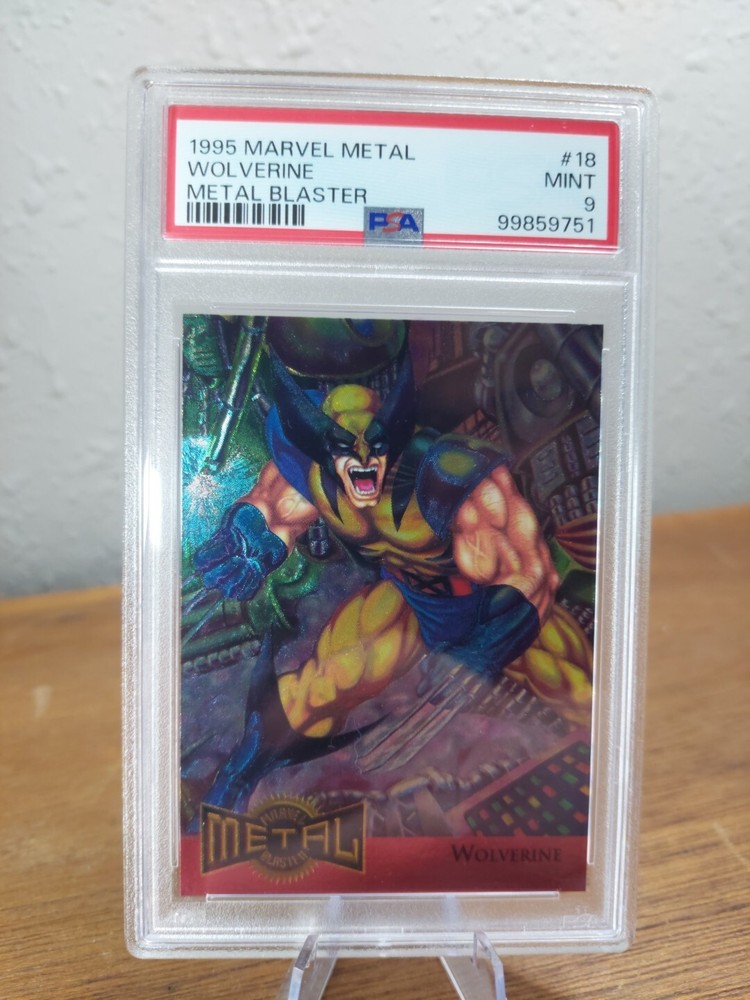 1995 Marvel Metal Blaster Wolverine Limited Edition #18 PSA 9