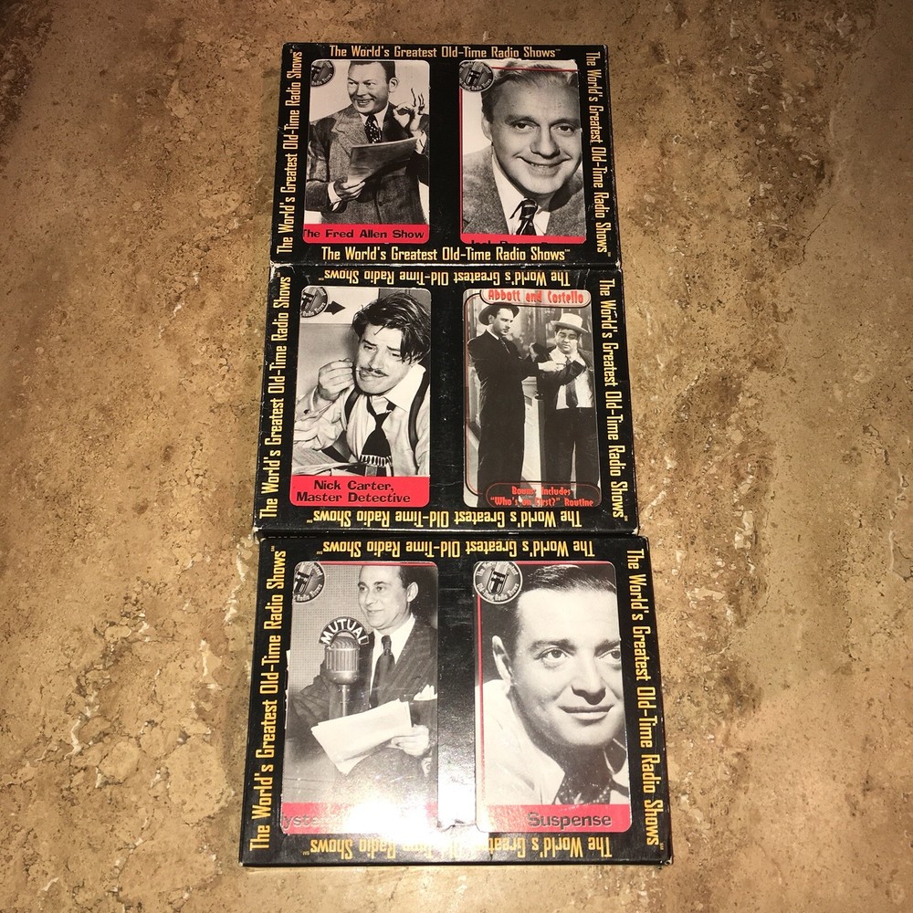 Old Time Radio Shows Cassettes  3 Sets Abbott & Costello Nick Carter Fred Allen-image