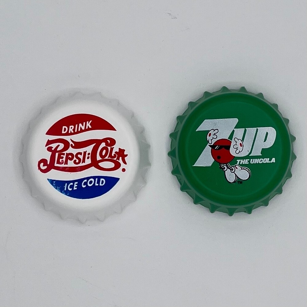VTG 1994 Pepsi & 7 UP  Munchkin Reusable Fun Ice Lunch Box Cooler Lot 3.5