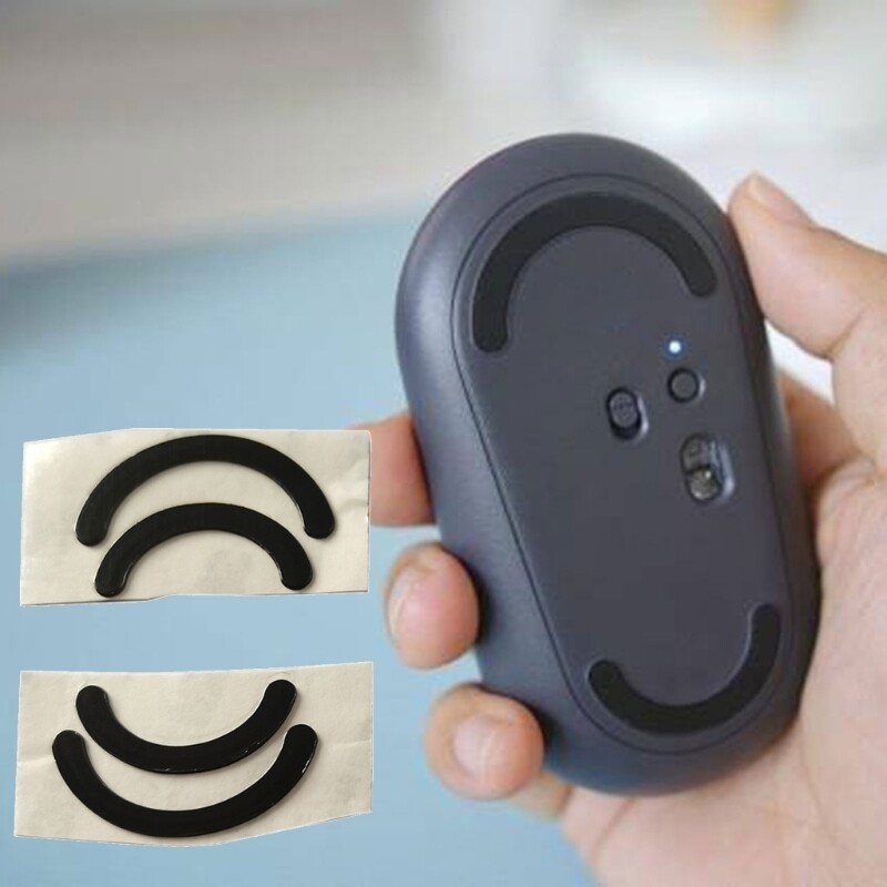 2-Piece Curved Skating Glide Feet Stickers for Smooth Movement