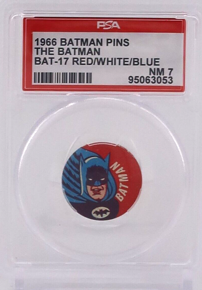 1966 BATMAN PIN THE BATMAN PSA 7