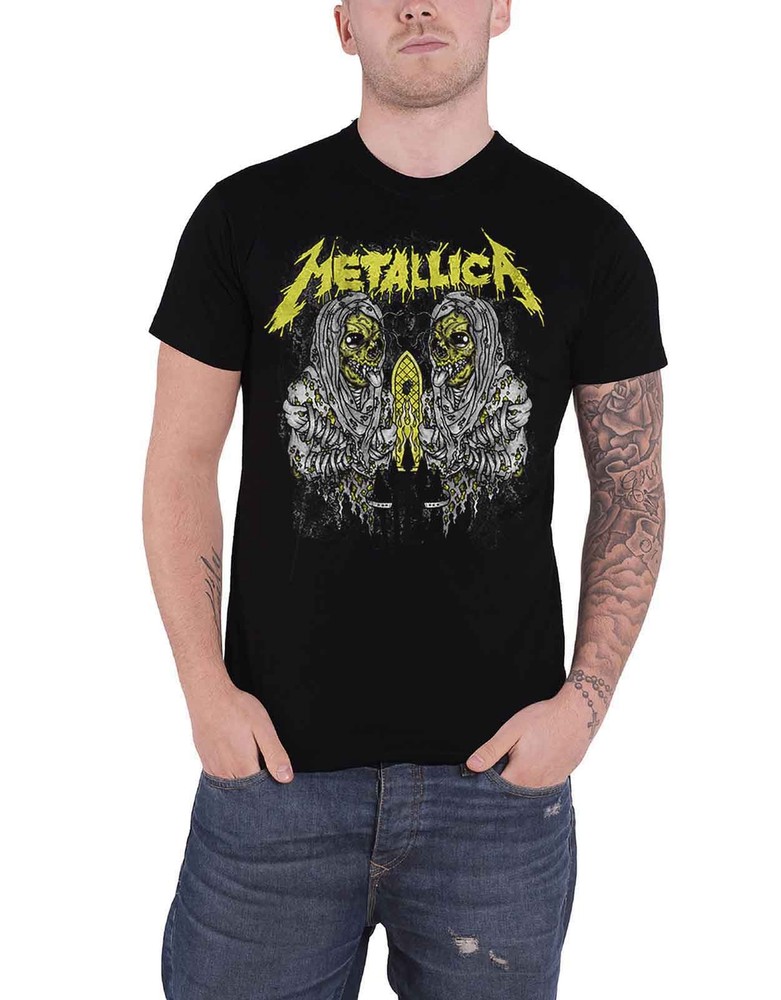 Official Metallica Sanitarium Band Logo Black T-Shirt for Men