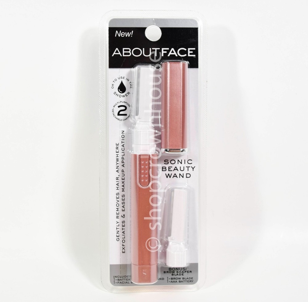 About Face Sonic Beauty Wand - Facial Razor & Exfoliator - BPS-2BURA-image