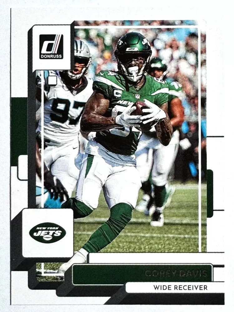 COREY DAVIS New York Jets 2022 Panini Donruss Football Card #141