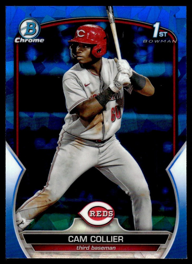 2023 Bowman Chrome Prospects Blue Sapphire Cam Collier Cincinnati Reds #BCP-125