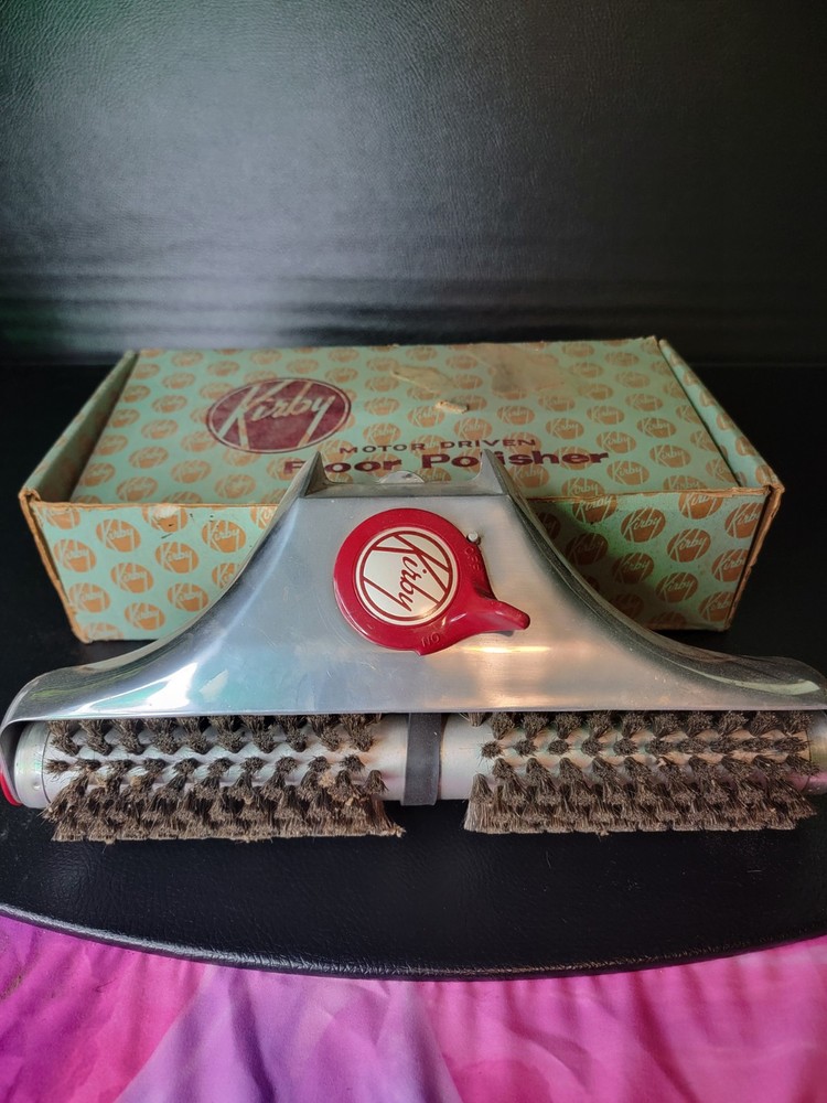 Vintage Kirby Motor Driven Floor Polisher Head W/Original Box & Belt
