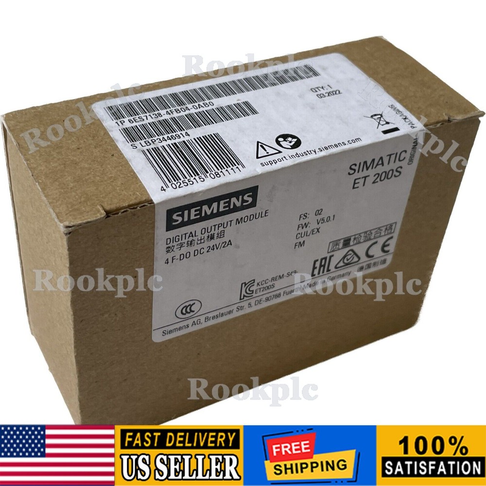 New Siemens Electronics module for ET200S 6ES7138-4FB04-0AB0 6ES7 138-4FB04-0AB0
