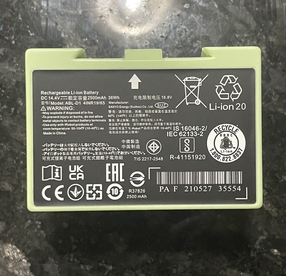 ABL-D1 i7 Battery 36Wh For iRobot Roomba e6 7550 e5 e5152 e5154 e and i Series-image