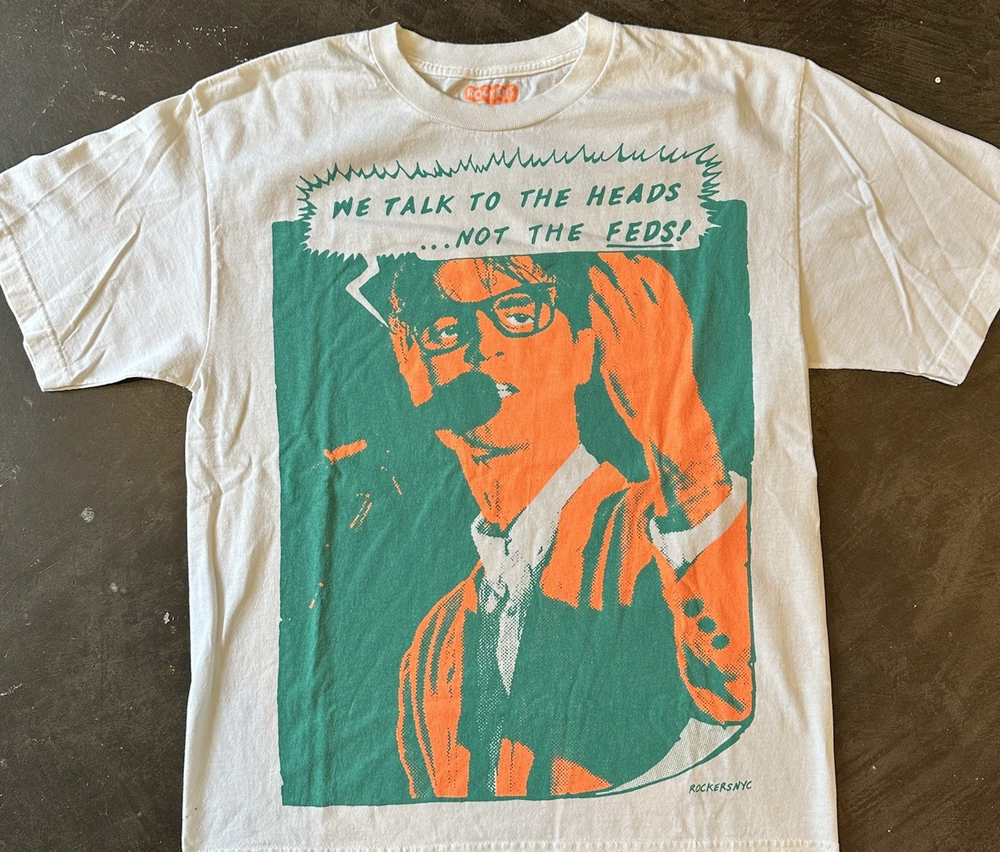 Y2K Streetwear Brand Rockers NYC “Talking Heads” T-Shirt Reprint PA7365