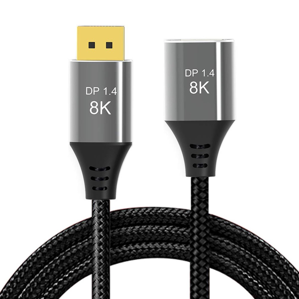 DisplayPort 1.4 Extension Cable 8K 60Hz 4K 144Hz Male to Female Ultra HD UHD