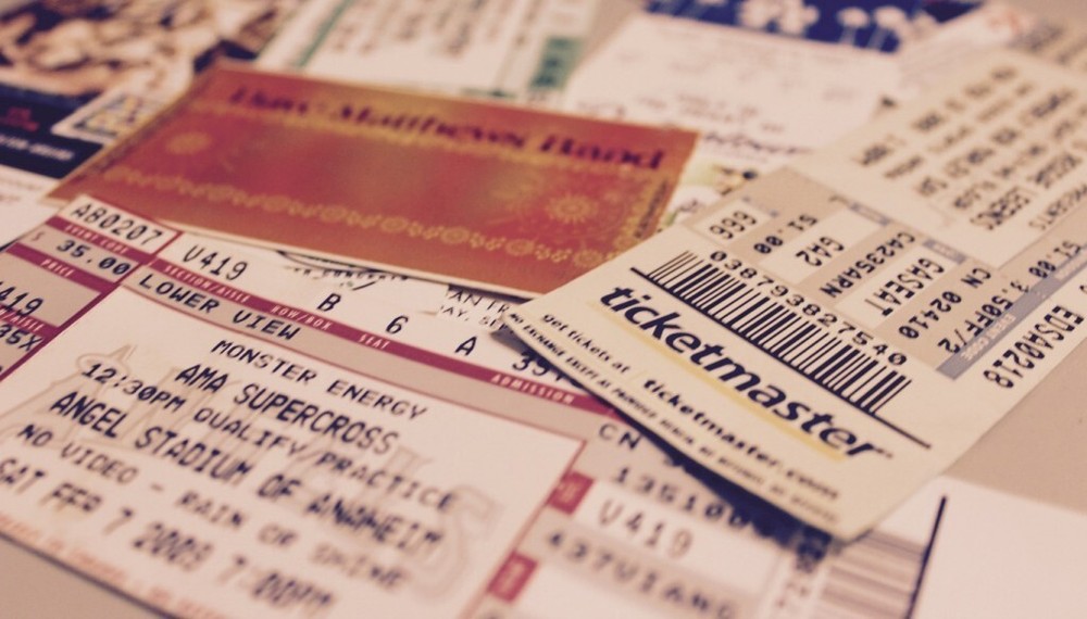 Used Concert and Sports Ticket Stubs.