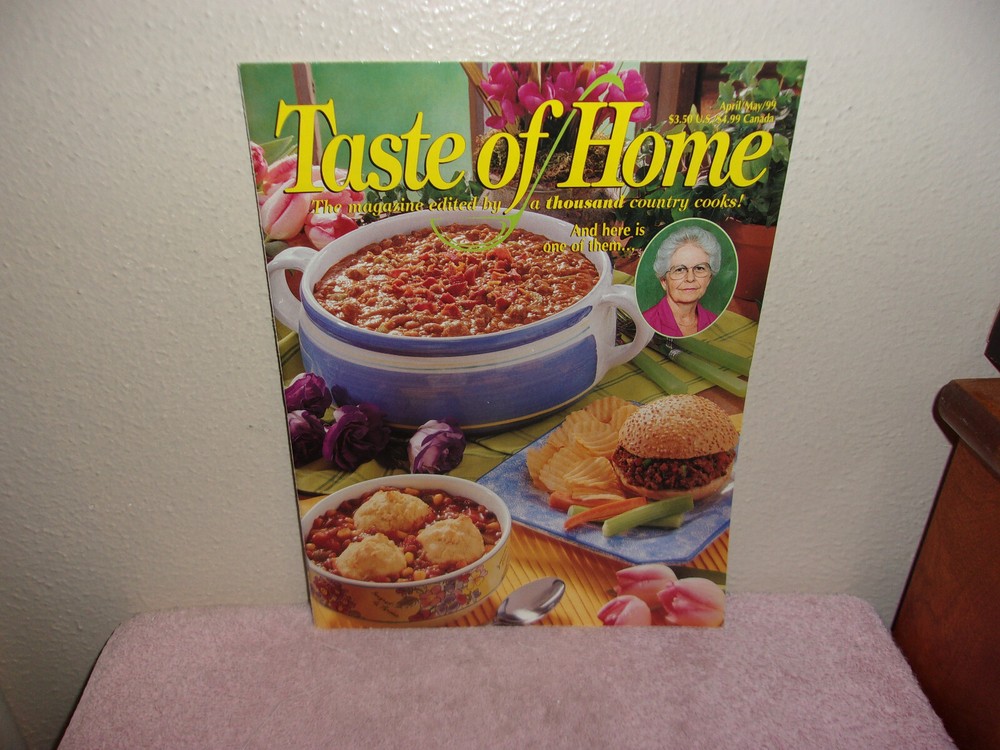 TASTE OF HOME  MAGAZINE EDITED by A THOUSAND COUNTRY COOKS...APRIL / MAY 1999-image