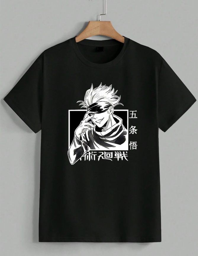 Gojo Satoru Anime Graphic Tee Jujutsu Kaisen Japanese Manga T-Shirt Unisex JJK