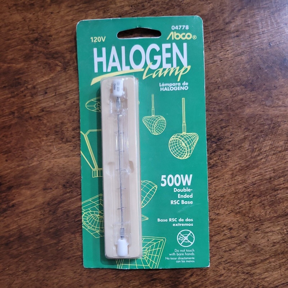 2 Abco Westinghouse 04778 500W Halogen Light Bulbs 10k 3000k RSC Base 120V Lot-image