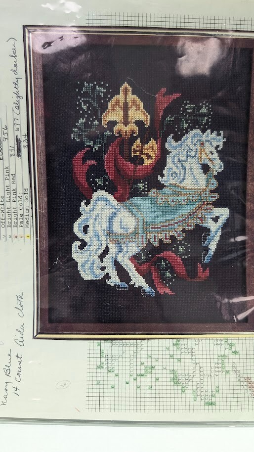 Counted Cross Stitch Patterns (Lot) Carousel Horses fantasy