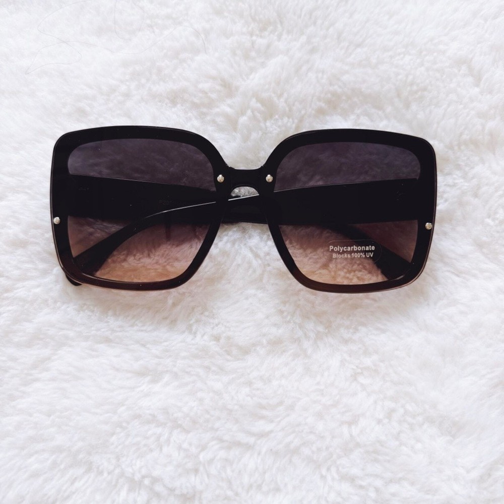 Abby Black Square Sunglasses-image