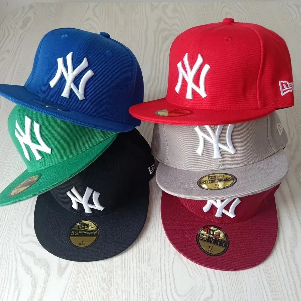 BOXED Men's New York NYY MLB Yankees Basic 59FIFTY Fitted Cap 5950 Baseball Hat