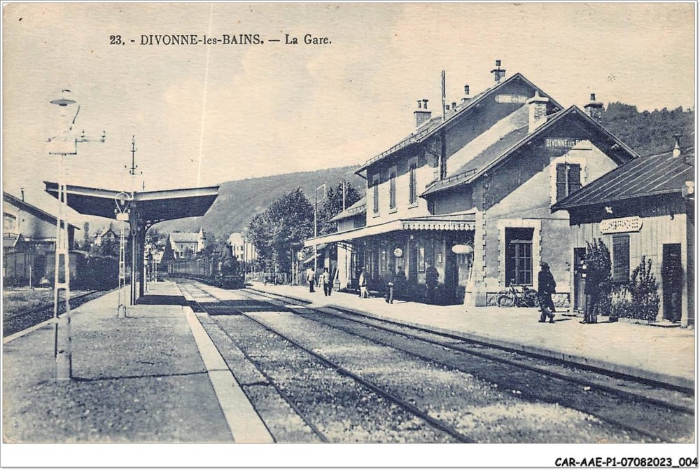 CAR-AAEP1-01-0003 - DIVONNE-LES-BAINS - The Station - Train