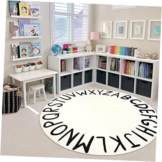 Colorful ABC Playroom Rug for Kids Learning and Nursery Decor-image