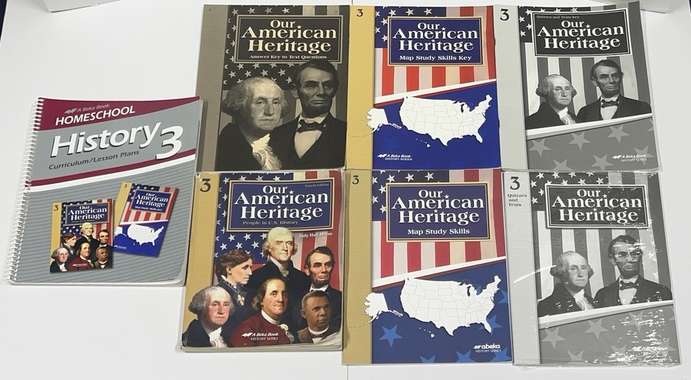 Abeka Our American Heritage complete set 4th Ed. 3rd Grade History homeschool-image