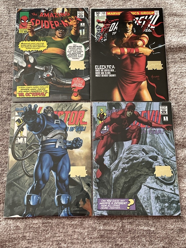 2024 Marvel Masterpieces XL - Level 1-4 What If Gold Foil Lot Of 4 - Daredevil +