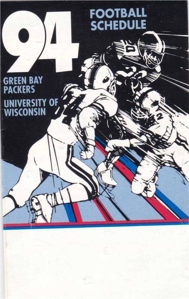 1994 Green Bay Packers NFL Football Pocket Schedule- American Family