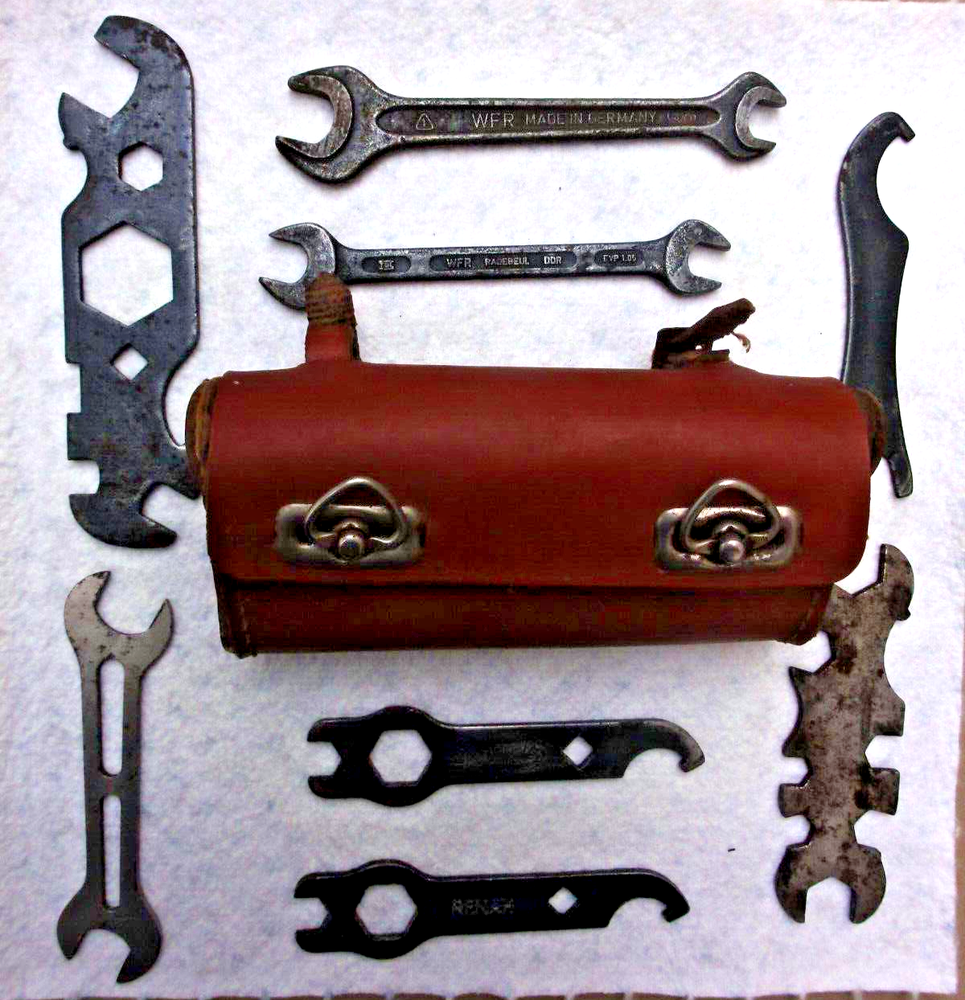 Antique RARE German Bicycle Cycle Box 11 Old Rare Tools Renak Torpedo WKR..