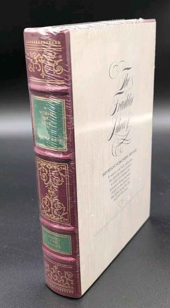 Franklin Library Signed First Edition A World Of Love by Joseph P Lash-image