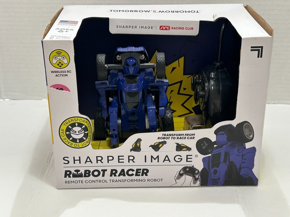 Sharper Image Robot Transfor Race Car Remote Control Transformer Wireless RC