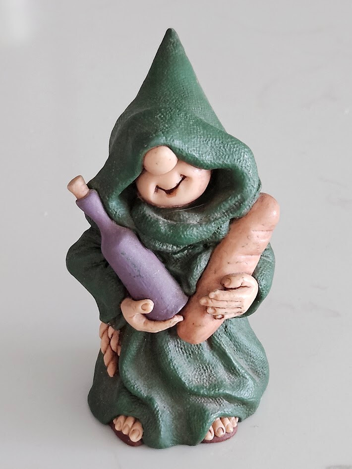 Friar Folk Monk Simple Pleasures Bread and Wine Maureen Carlson Abbey Press-image