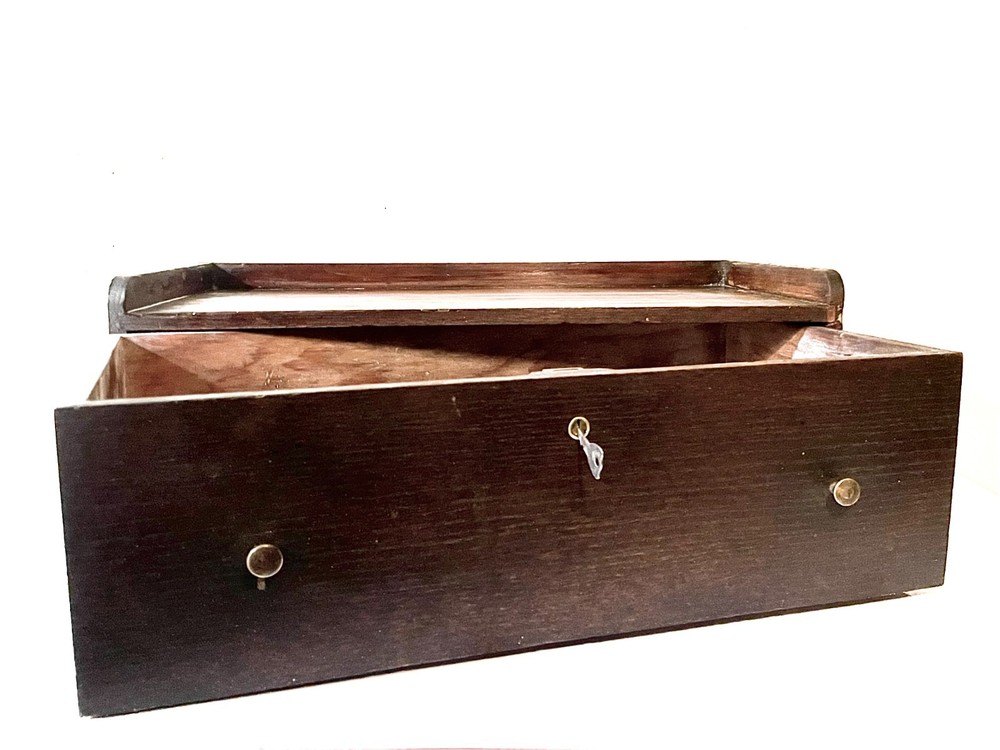 Antique Riser Intermediate Middle Box Gerstner or Union Machinist Tool Chest Oak