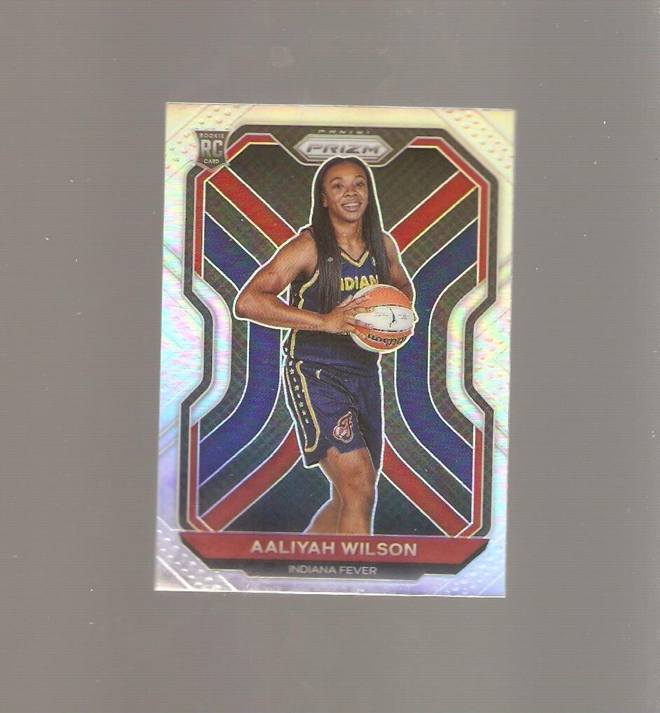 aaliyah wilson  2021 panini wnba rookie  prizm silver insert card,-image