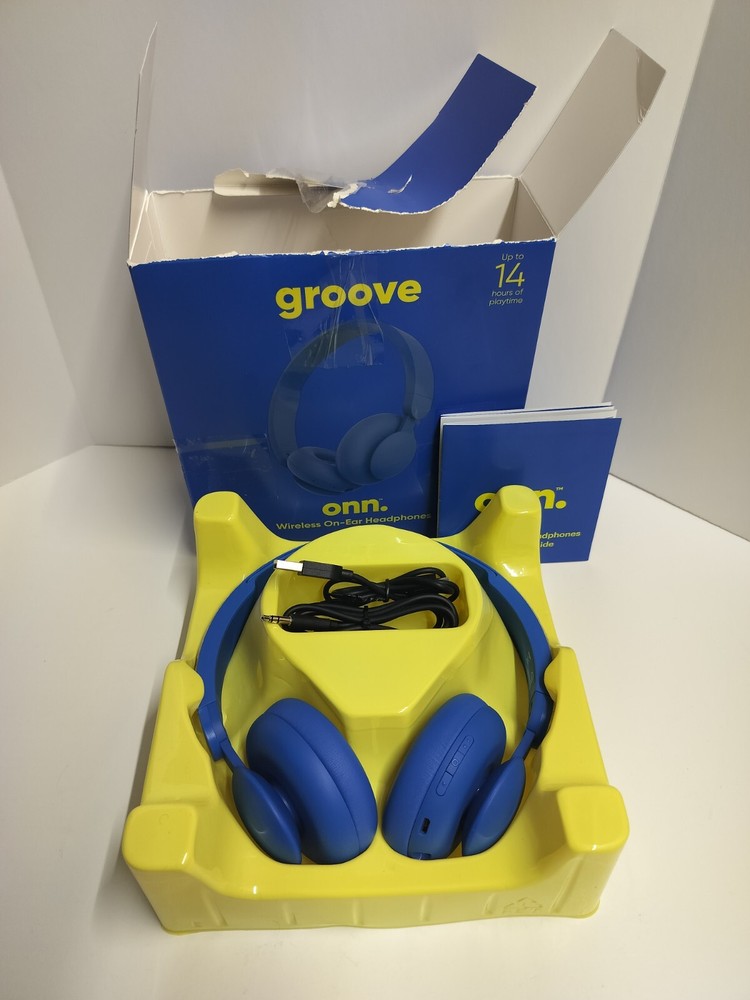 Groove Onn Wireless On-Ear Headphones AAABLU100002890 Blue-image