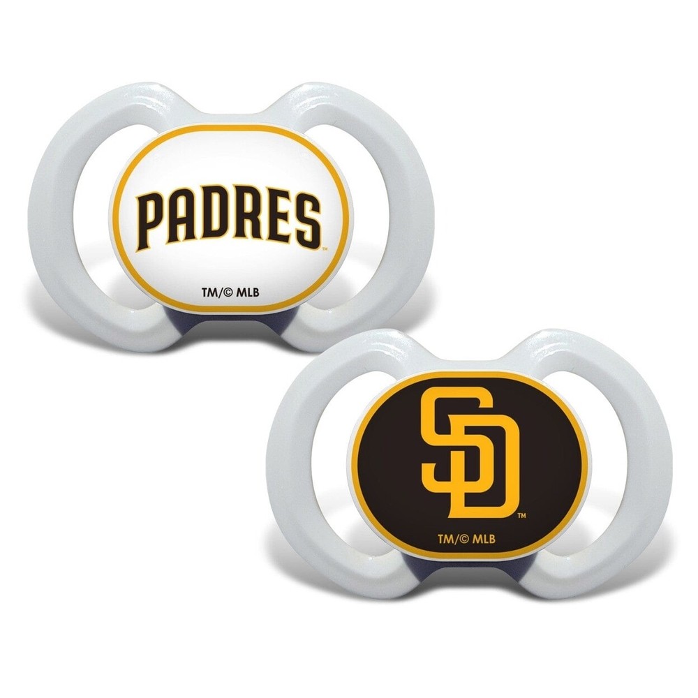 San Diego Padres Pacifier 2-Pack Bpa-Free Infant Orthodontic Silicone Nipple