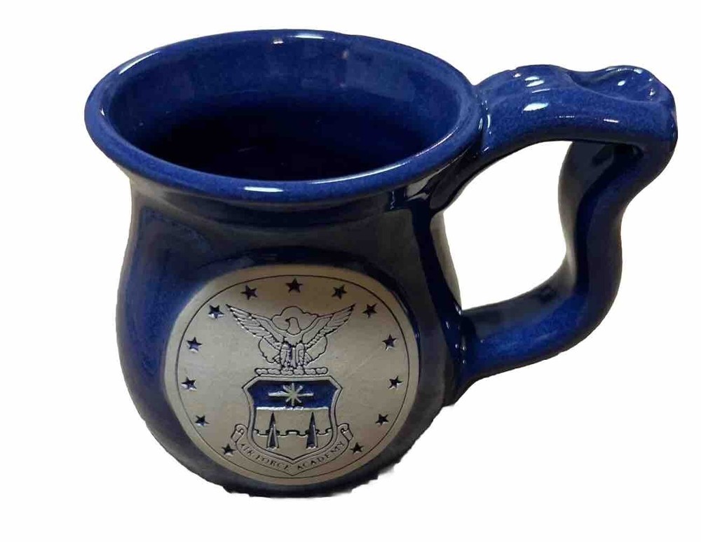 Air Force Academy Coffee Tea Mug Cup Blue Ceramic Stoneware Clayton 4