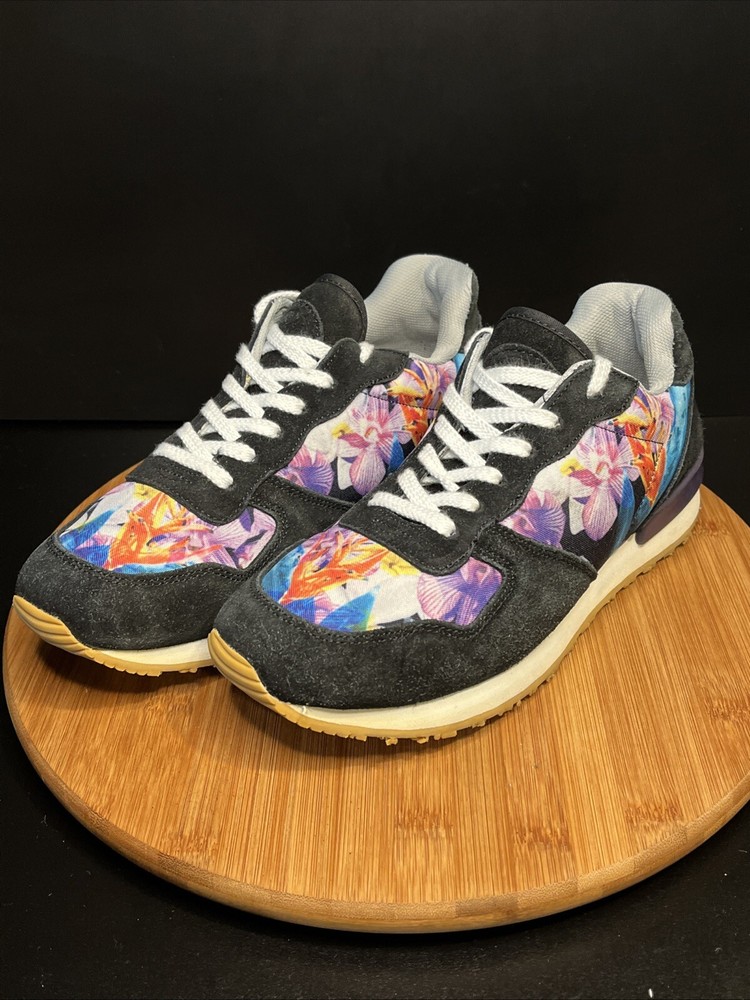 Inkkas Caladium jogger Colorful Lace up Sneakers Floral Motif
