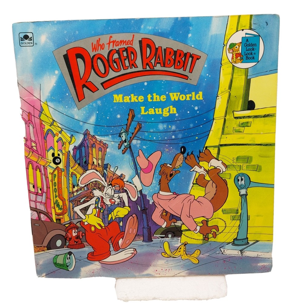Who Framed Roger Rabbit Make the World Laugh Paperback Book 1988